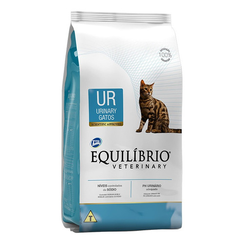 Alimento Equilíbrio Veterinary Urinary para gato adulto sabor mix en bolsa de 2kg