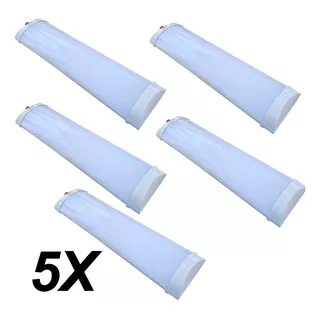 5x Luminárias Asx  72 Led 12w - Bivolt - 6000 Lummens