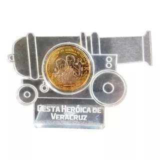 Pedestal Para Moneda 20 Pesos Gesta Heroica De Veracruz