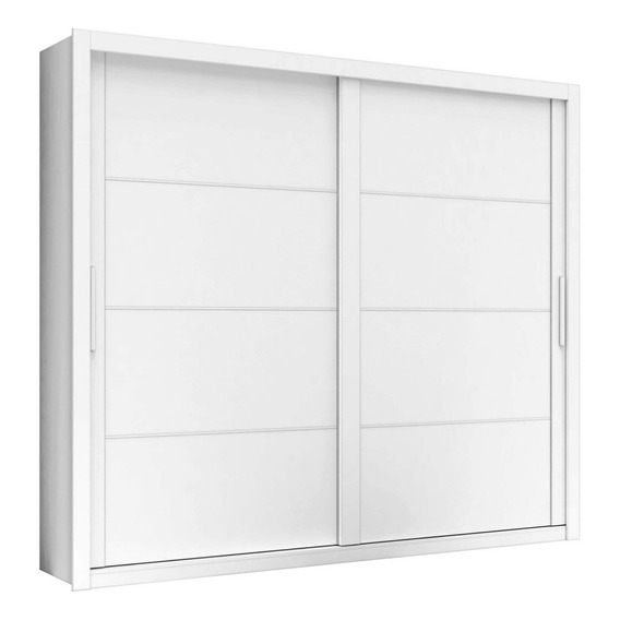 Placard Ropero 2 Puertas De Correr  272 Cm Largo 232 Cm Alto Color Blanco