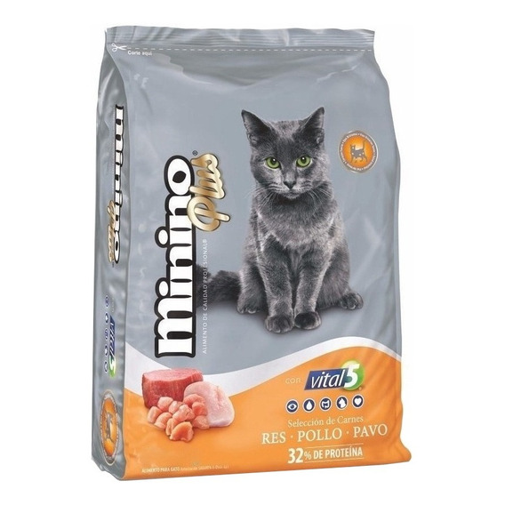 Alimento Minino Plus Gato Adulto Sin Colorantes Bolsa De 10kg