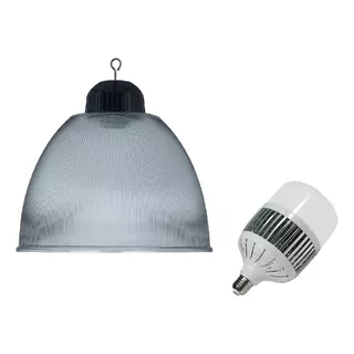 Campana Galponera Policarbonato 56cm + Lampara Led 100w