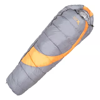 Bolsa De Dormir Stx De 0° A 10° Camping Aventura Color Gris/naranja