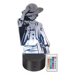Lámpara Led Monkey Luffy One Piece Personalizada