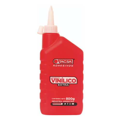 Adhesivo Vinílico Extra Tacsa Botella C/pico X 800grs