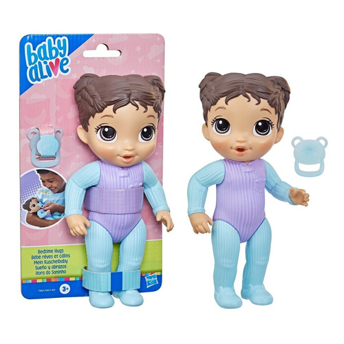  Muñeca Baby Alive Hasbro Sueño Y Abrazos Cabello Castaño