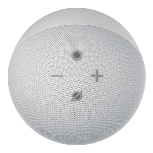Amazon Echo Dot 4th Gen con asistente virtual Alexa color glacier white 110V/240V