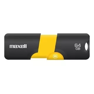Pendrive 64gb Retractil Maxell Garantía Oficial Blister 3.0 Color Negro Flix