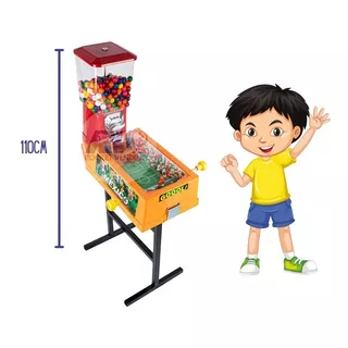 Maquina Vending Chiclera Eagle + Base + Futbolito 10 Pesos 