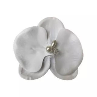 Orquídea Branca Pequena Grinalda Flor De Cabelo Noiva