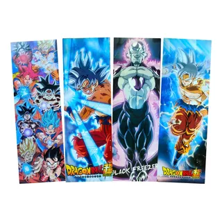 Dragon Ball Set B De 4 Posters Largos Plastificado Goku 82cm