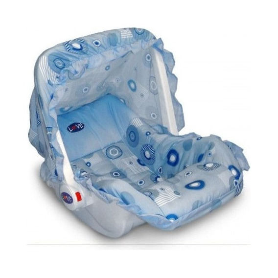 Huevito Porta Bebe Silla Auto Love 402c Con Capota 10kg P Color Celeste