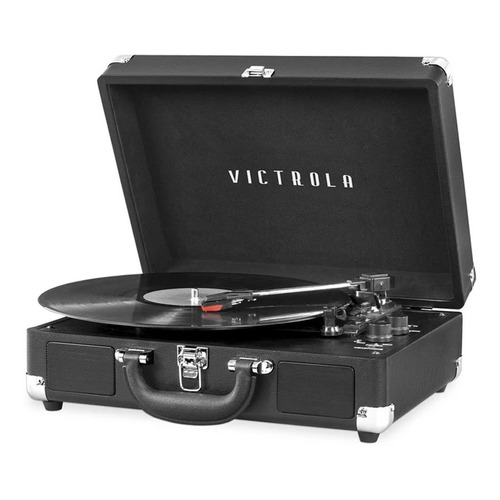 Tocadiscos Victrola Bluetooth Vsc-550bt-blk Con Altavoz Y Bt Color Negro 110V