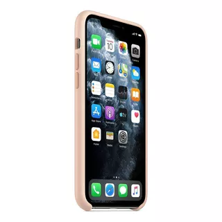 Carcasa Funda Protector De Silicon Rosa iPhone 11 Pro Nombre Del Diseño Pink Sand Color Rosa Pálido