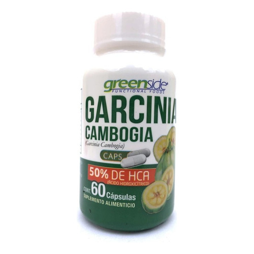 Garcinia  Cambogia 60 Caps. 50% De Hca Greenside Termogenico Sabor Neutro