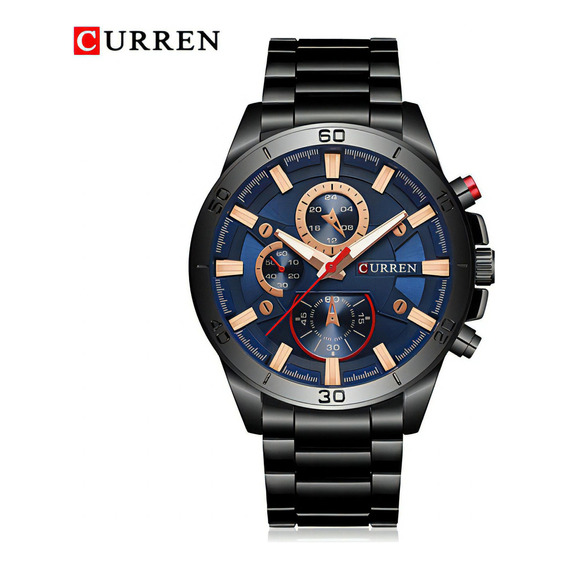 Reloj Para Hombre Curren Kreb560120 Negro