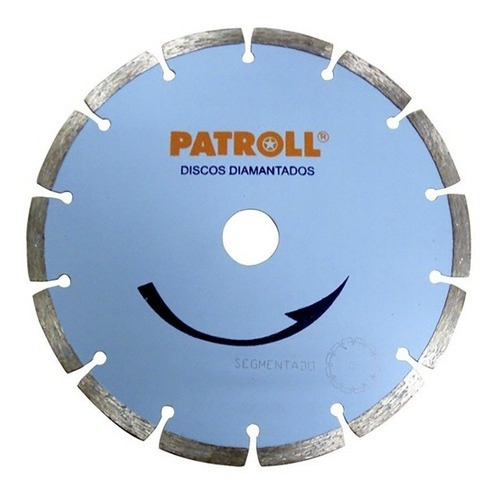 Disco Diamantado Segmentado Patroll 230mm Ps-9 De Aliafor Color Plateado