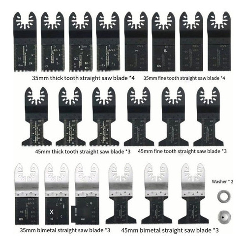 Lámina De Sierra Multiherramienta Oscilante Lazhu, 20 Unidad