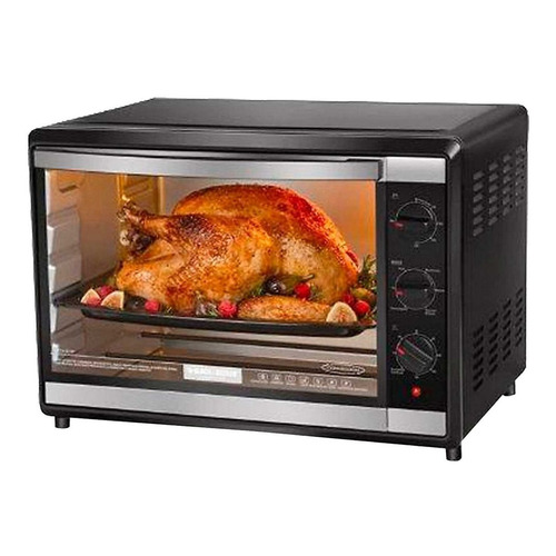 Horno de mesa eléctrico Black+Decker CTO200 50L negro 220V