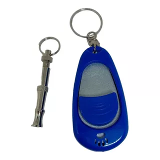 Dog Clicker De Adestramento E Apito Para Cães Cachorros Cor Azul