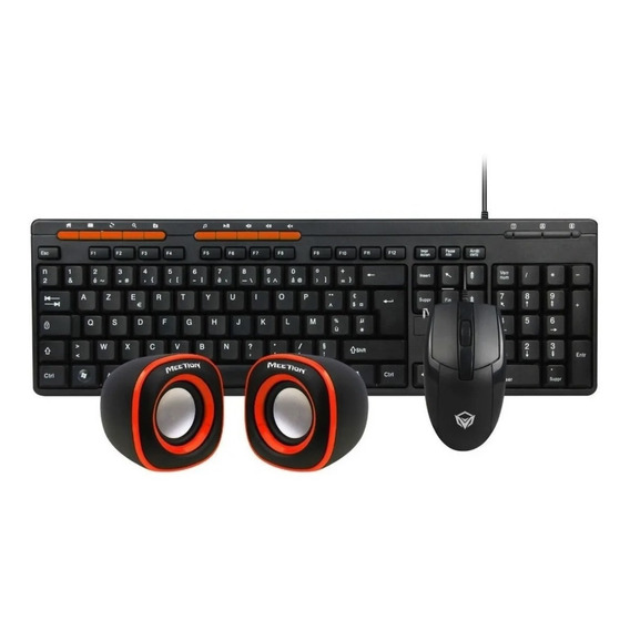 Combo 3 En 1 Teclado + Mouse + Parlantes Gamer Meetion Febo