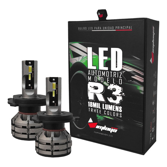 Imloya Kit De Focos Led Modelo R3 Tricolor 18mil Lumen 12-24