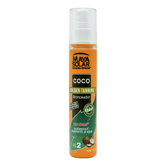 Aceite Bronceador Corporal De Coco Resistente Al Agua 120ml