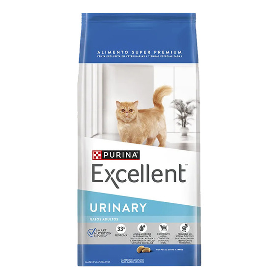 Alimento Excellent Urinary para gato adulto en bolsa de 7.5kg