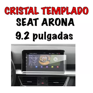 Protector Cristal Templado Pantalla Arona Seat 22-23 9.2puLG