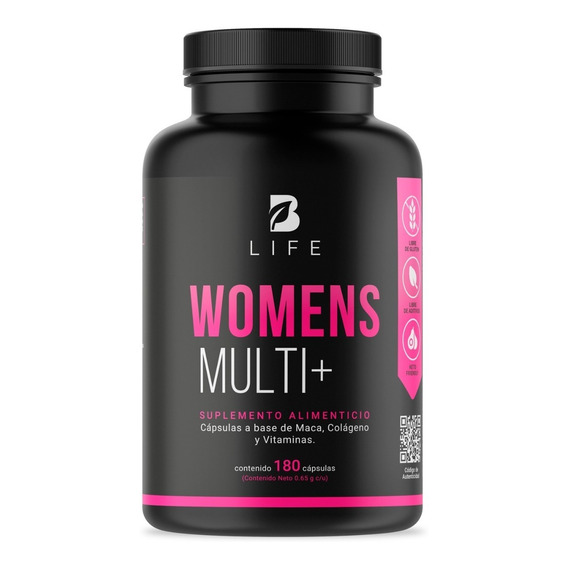 Multivitaminico De Mujer 180 Cápsulas Vitaminas Mujer B Life