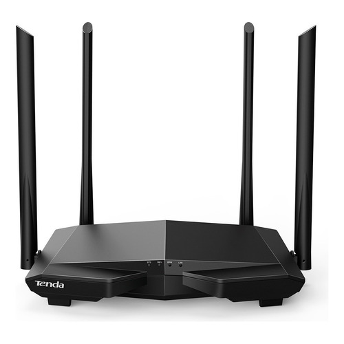 Tenda AC6 Router Inalámbrico Negro Inteligente de Doble Banda 4 x 100 Mbps Puertos Fast Ethernet Soporta WiFi de Invitados Modo Punto de Acceso IPv6 y Control Parental 