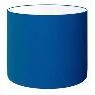 Cúpula Abajur Cilíndrica Cp-8007 20x22cm Azul Marinho