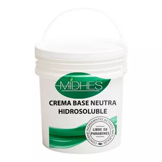 Crema Base Neutra Hidrosoluble X 4 Kg Libre De Parabenos 