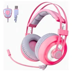 Headset Sades G70 Gamer Usb 7.1 Para Pc Notebook Cor Rosa no Mercado Livre com oferta e cupom de desconto