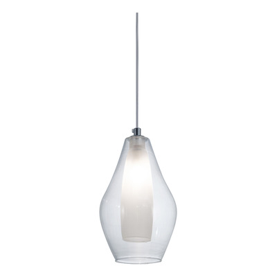 Lampara Colgante Mamushka 2 Transparente Diseño Apto Led