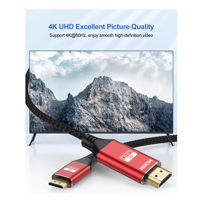 Apojodly Cable Mini Hdmi A Hdmi De 1 Pie, 4k Hdmi A Mini Hdm