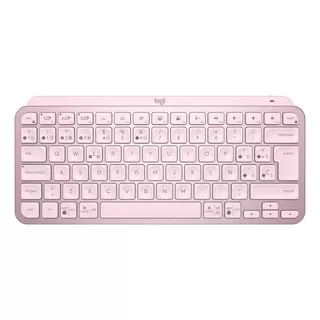 Teclado Bluetooth Logitech Master Series Mx Keys Mini Amv Color Del Teclado Rosa Idioma Español