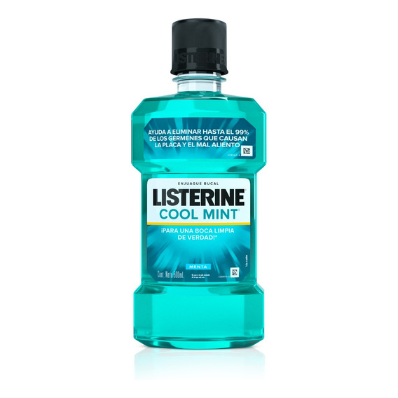 Enjuague Bucal Listerine® Cool Mint® 500 Ml Protege 12 Horas