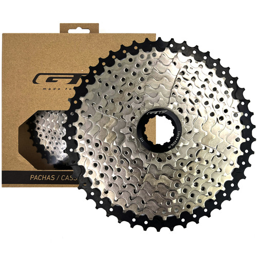 Pacha Cassette Gw 10 Velocidad 11-46 Compatible Con Shimano Cantidad máxima de dientes 46 Cantidad mínima de dientes 11 Color CROMADO/ NEGRO