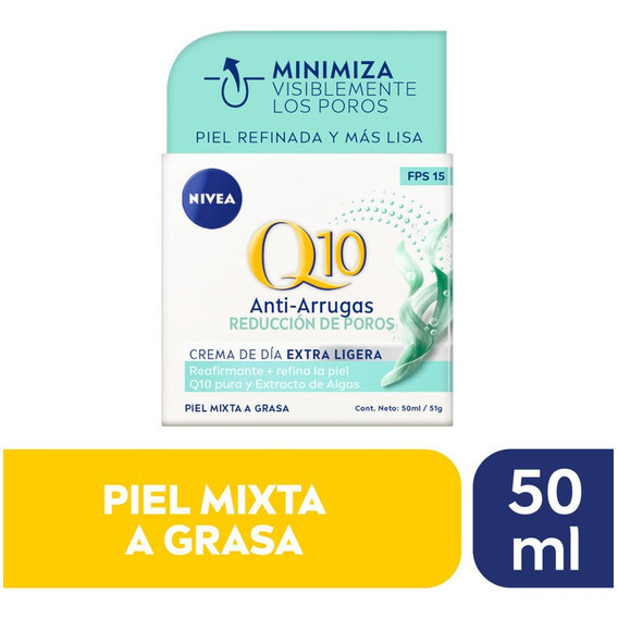 Crema Facial Antiarrugas Q10 Power Nivea Día Fps20 50ml