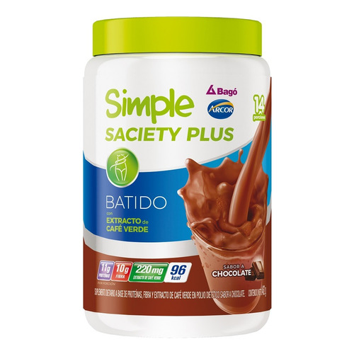 Simple Saciety Plus Batido Chocolate 462g Suplemento