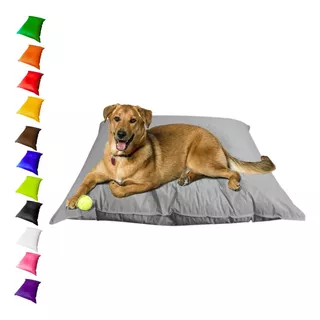 Cama Pet Grande Cachorros Gatos Colchonete Caminha Almofada Cor Cinza