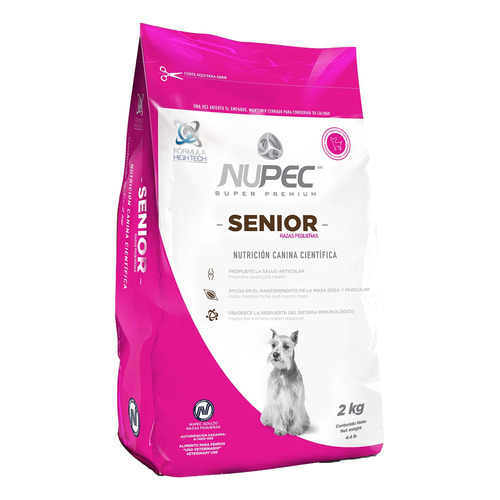 Alimento Nupec Nutrición Científica para perro senior de raza  pequeña sabor mix en bolsa de 2kg