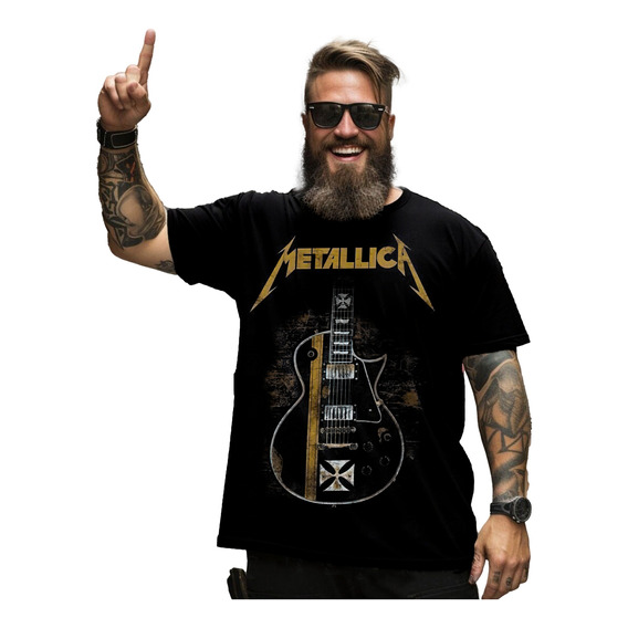 Camiseta Remera Metallica Rock Guitarra