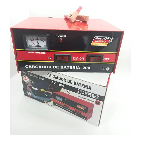 Cargador Bateria Auto Moto Cuatri 12v 6v 20 Amp Motos Coyote