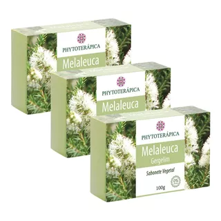 Sabonete Vegetal Melaleuca E Gergelim 100g Kit 3 Orgânico