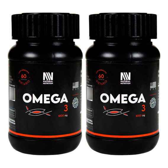 Natural Nutrition X2 Omega 3 Suplemento Aceite Pescado 60c