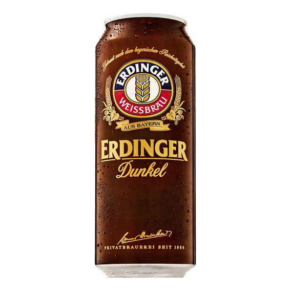 Cerveza Erdinger Dunkel Lata 500ml Origen Alemania