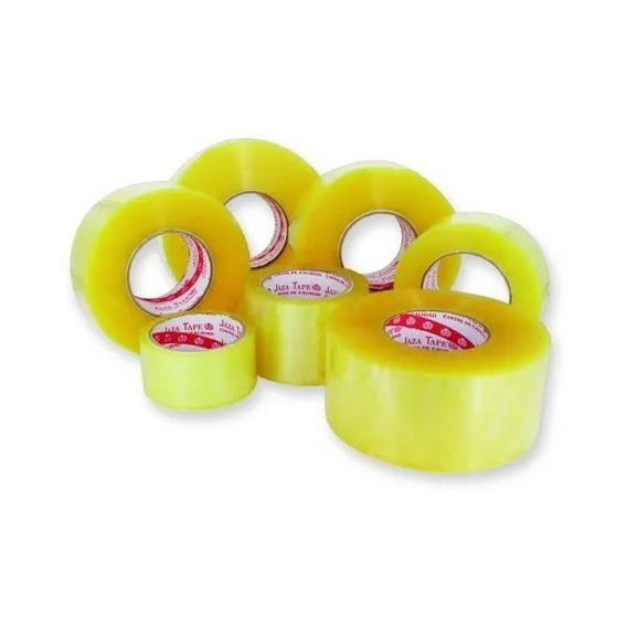 Cinta Empaque Ancha Transparente 100 Mt Jaza Tape X 3 Rollos