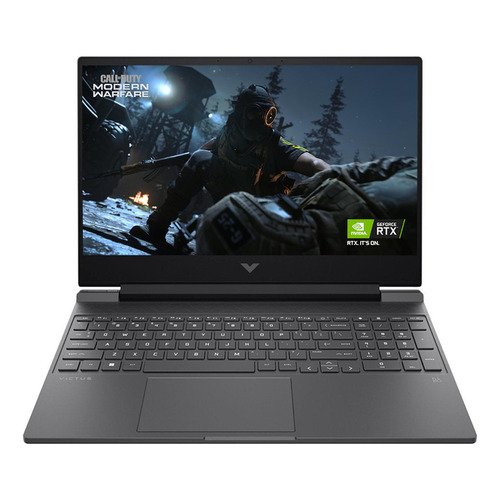 Laptop  gamer  HP Victus 15-fb1013dx gris 15.6", AMD Ryzen 5 7535HS  16GB de RAM 512GB SSD, NVIDIA GeForce RTX 2050 144 Hz 1920x1080px Windows 11 Home